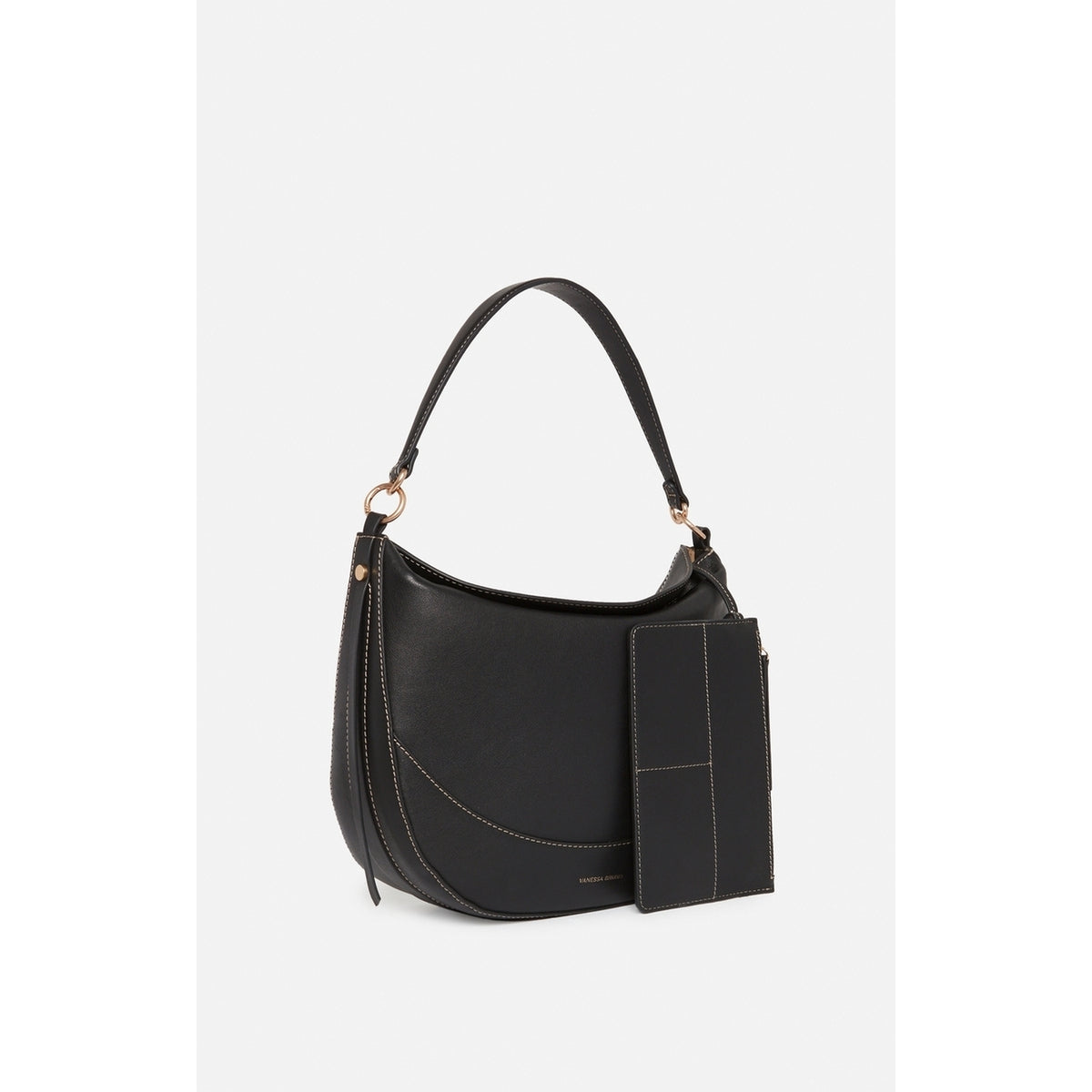 Sac a Main en Cuir Lisse - Noir