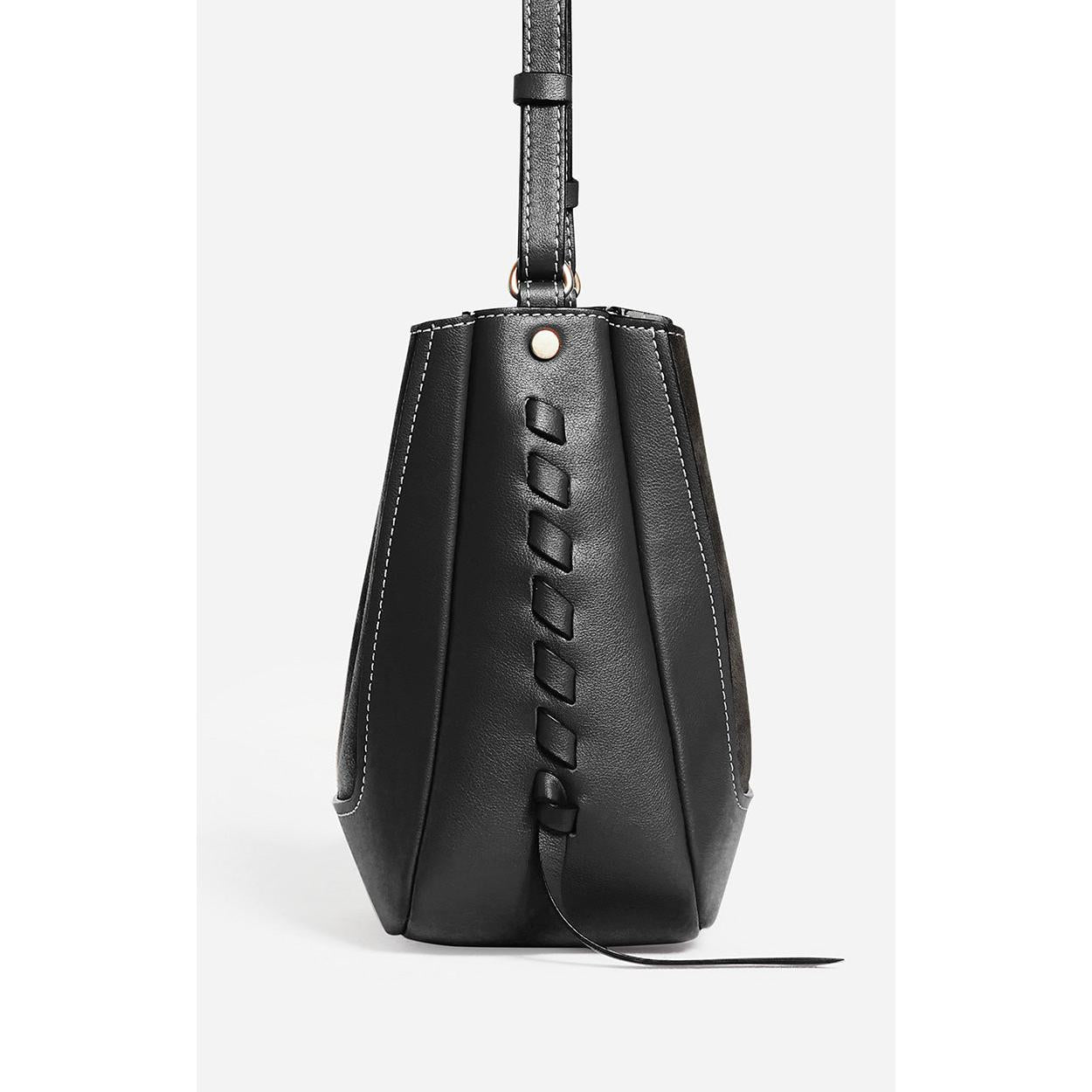Petit Sac Lou En Cuero - Negro