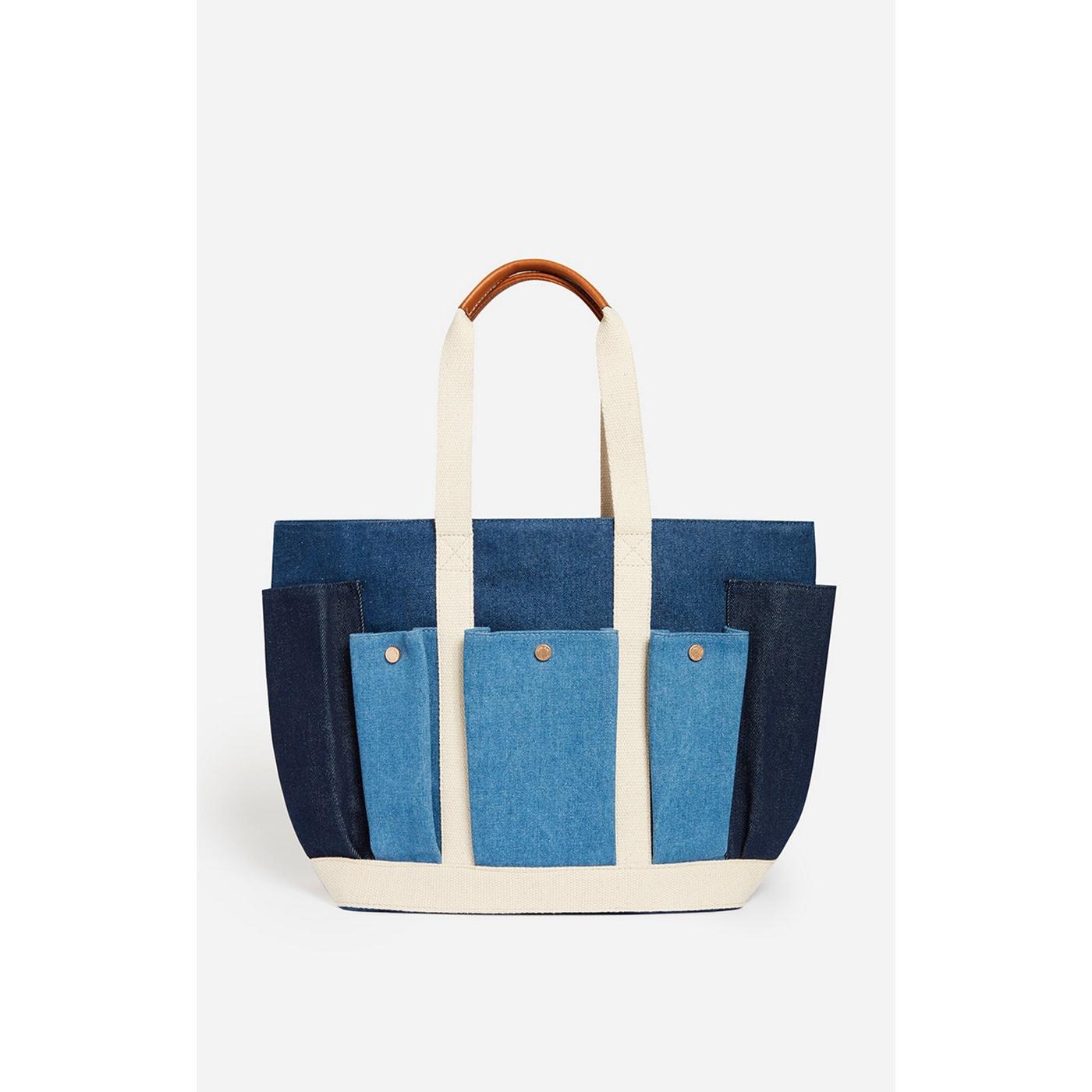 Cabas L Multipoches - Bleu Multico