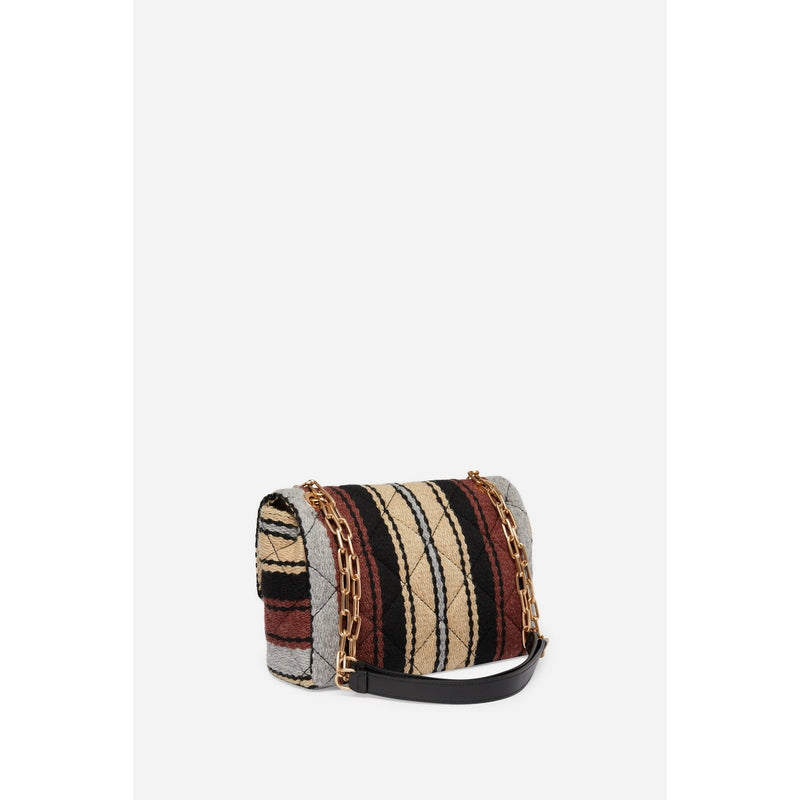 Vanessa Bruno - Sac Moon En Laine - Multico/Biscuit