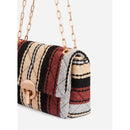 Vanessa Bruno - Sac Moon En Laine - Multico/Biscuit