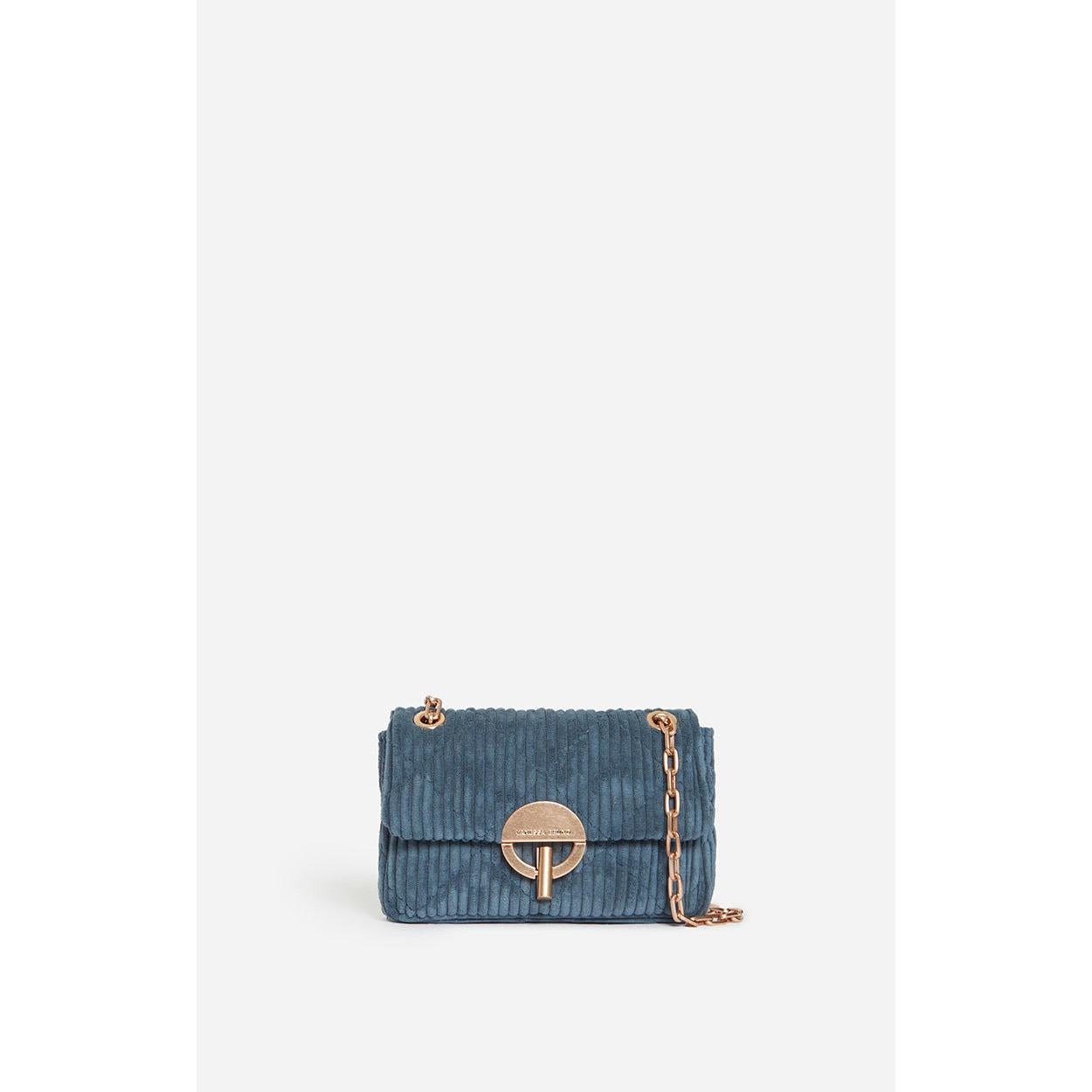 Petit Sac Moon En Velours - Denim