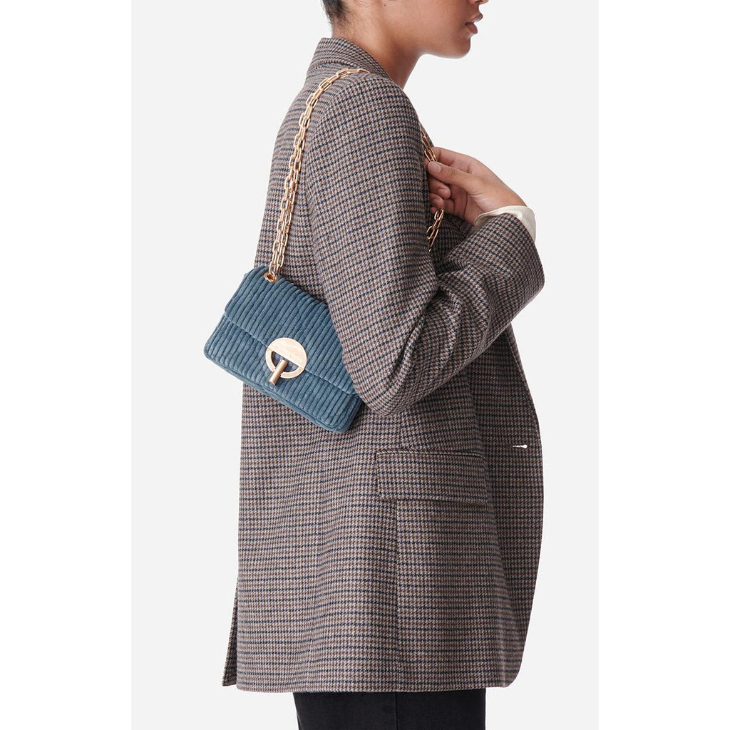 Petit Sac Moon En Velours - Denim