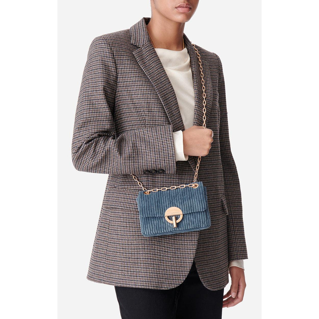 Petit Sac Moon En Velours - Denim