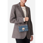 Petit Sac Moon En Velours - Denim