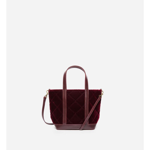 Vanessa Bruno - Cabas S En Velours Matelassé - Eggplant