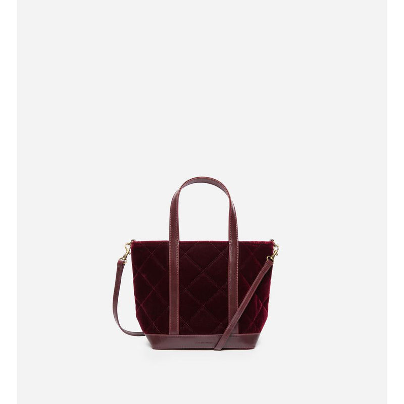 Vanessa Bruno - Cabas S En Velours Matelassé - Eggplant