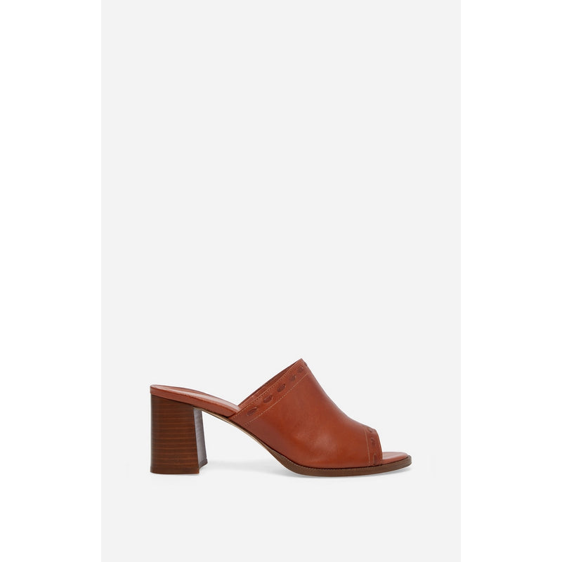 Vanessa Bruno - Mules En Cuir À Tannage Végétal - Rust