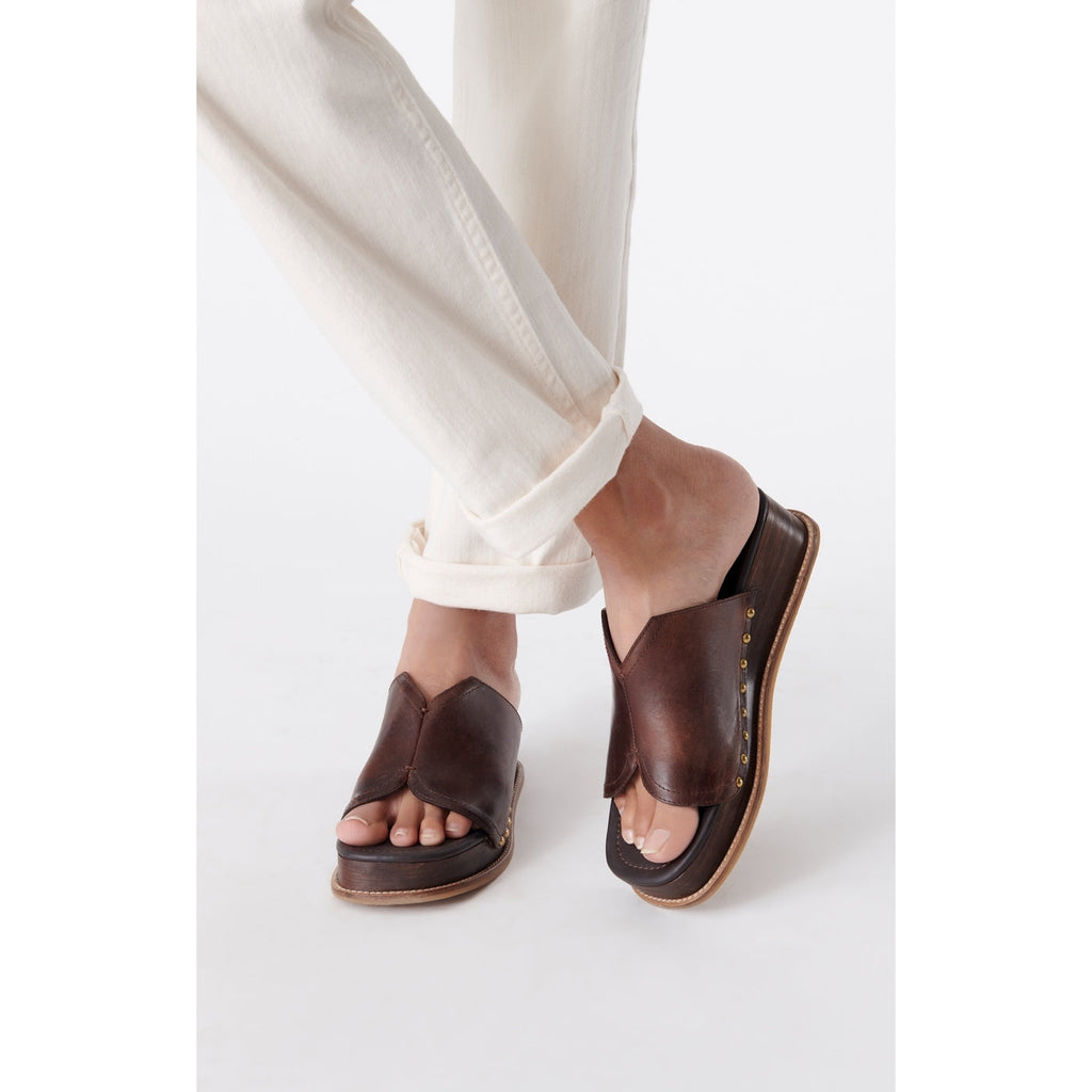 Platform Mules - Brown