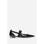 Ballerines En Cuir - Noir