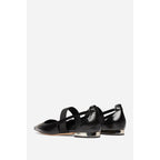 Ballerines En Cuir - Noir