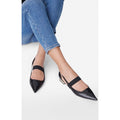 Ballerines En Cuir - Noir