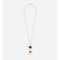 Long Necklace - Black and White