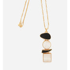 Long Necklace - Black and White