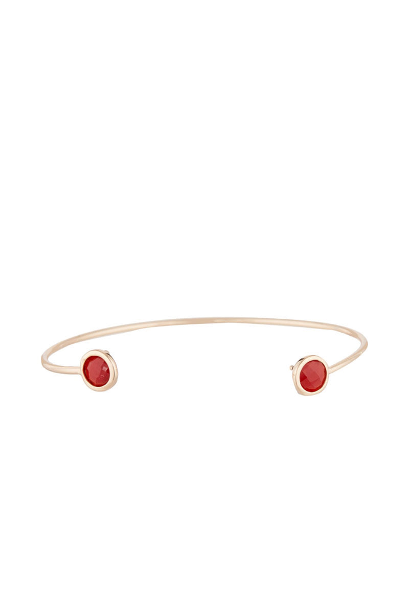 Pulsera "Aya" Cornalina - Latón dorado