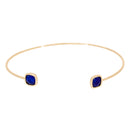 Bracelet "Rosy" Lapis - Laiton Doré