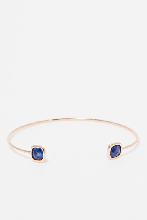 Rosy" Lapis - Pulsera de latón rosa