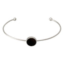 Bracelet "Valentine" Onyx - Laiton