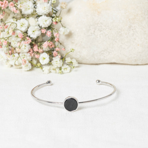 Valentine" Onyx - Pulsera de latón