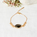 Bracelet "Pomezia" Labradorite - Gold Brass