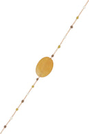 Tawi" Agate - Gold Brass Bracelet