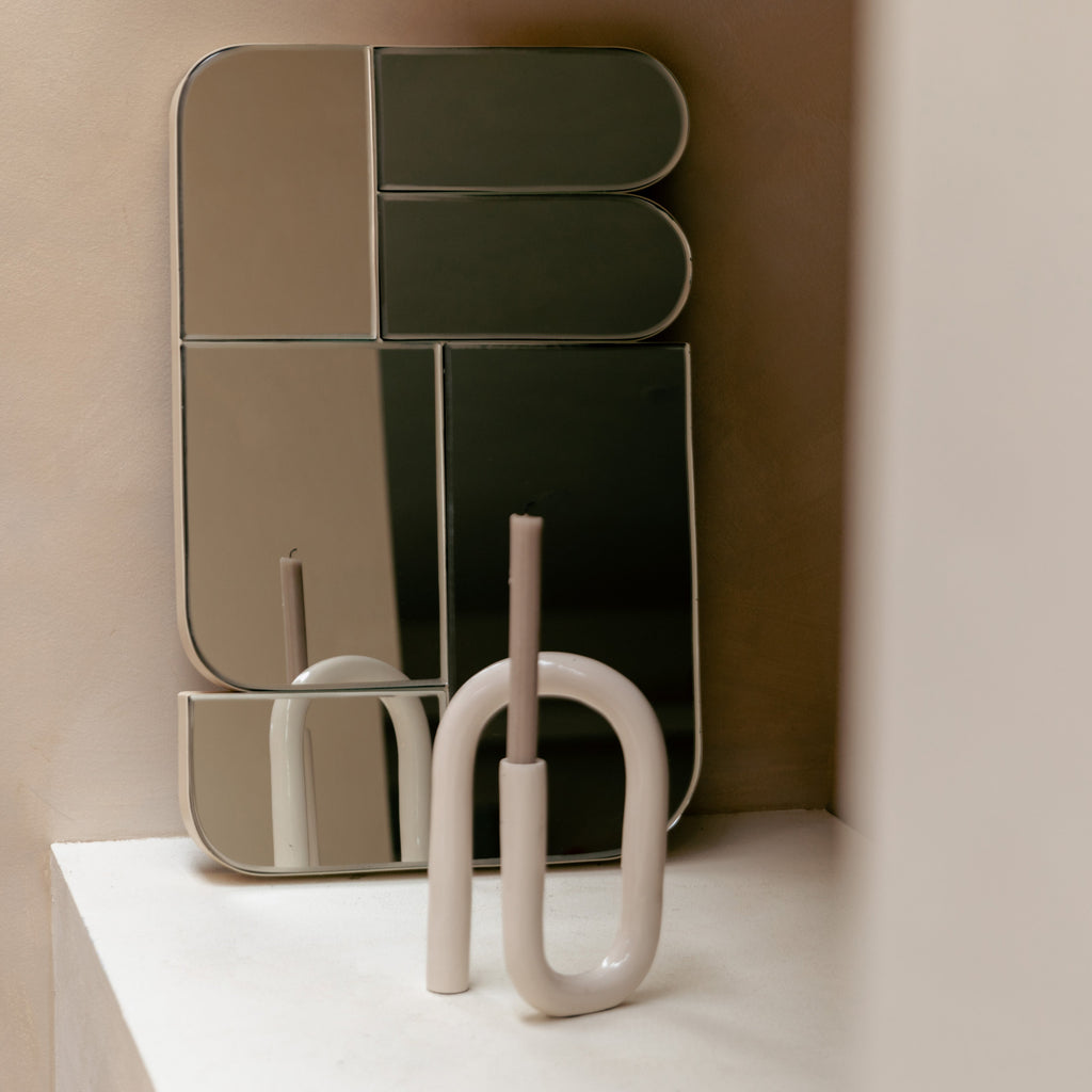 Glamor - Mirror - Iron - Beige