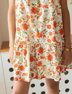 Robe Blanche Fleurie Rosia