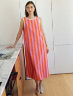 Robe À Rayures Roses & Oranges Juana