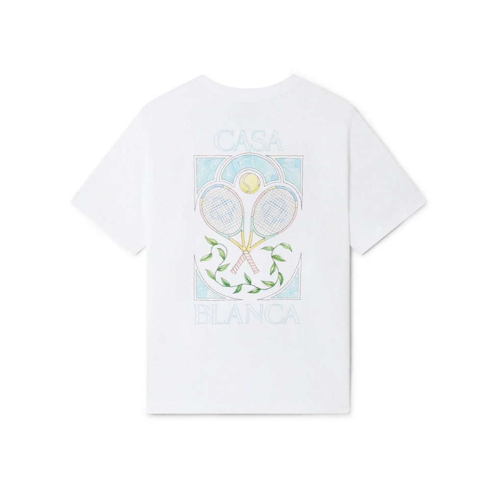 Casablanca - Camiseta Tenis Pastel - Blanco