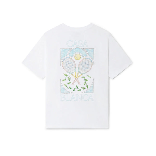 Casablanca - Camiseta Tenis Pastel - Blanco