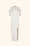 FLAIR BODYSUITS ROBE PAULA DECOLLETE POLO FENTE DEVANT MADE IN FRANCE