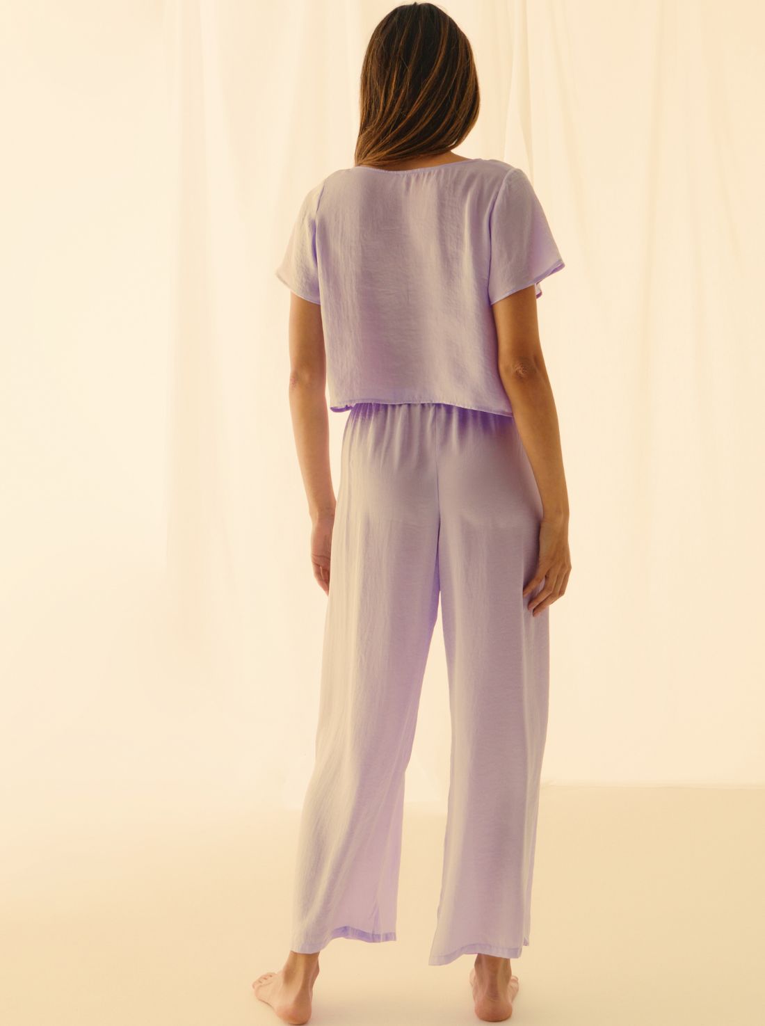 Pantalón Sedoso Lila Claro