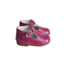 Chaussures Bottillons Salomés Souples Azylis Perfo - Vernis Rose Fushia - Fille