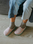 Pantuflas de fieltro rosa Candy