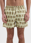 Shorts de baño con insignia de palma - Arena
