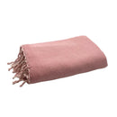 Fouta Eponge Unie Rose poudré - 100 x 200 cm | Towel