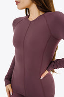 Top Power Manches Longues - Dark Cherry