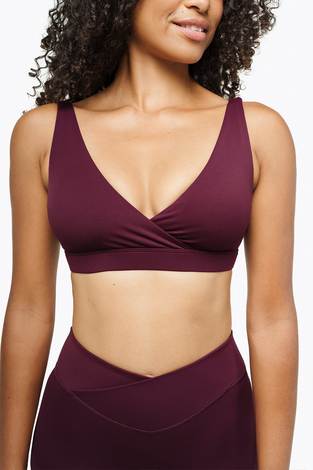 Reggiseno sportivo Crossed - Deep Purple