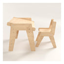 Duo Table & Chaise Évolutives – Nature