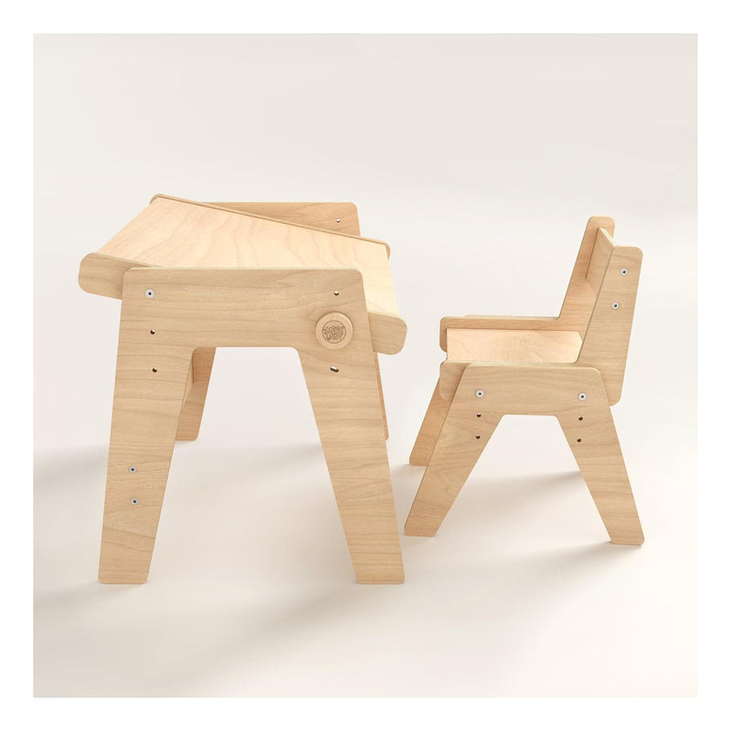 Duo Table & Chaise Évolutives – Nature