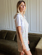 Salopette Blanche Fleurie Elba