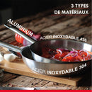 Set of 3 "Professional" Stainless Steel Saucepans