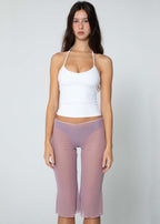 Capri Pantalon Résille - Violet