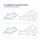 Lit Cabane Extensible Avec Éclairage Led