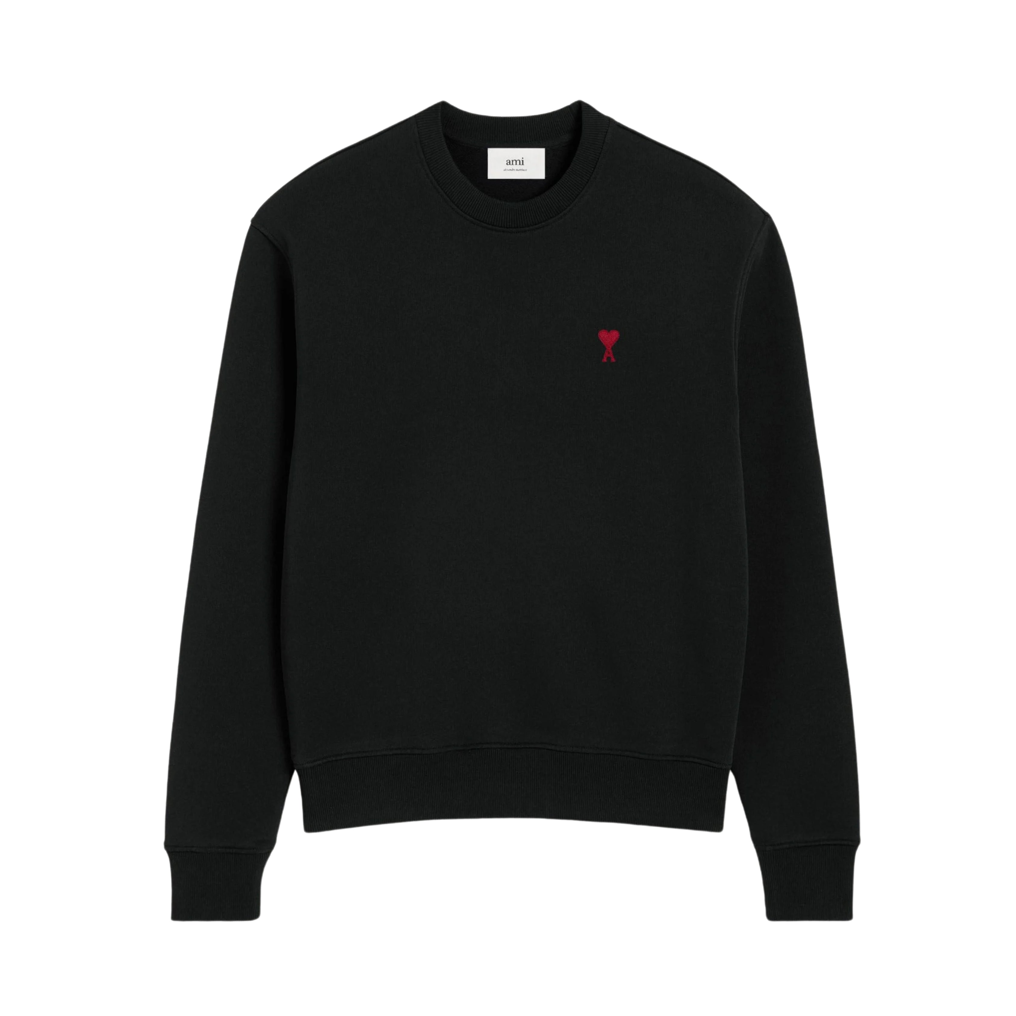 Ami Paris - Sudadera Ami De Coeur – Negro Rojo