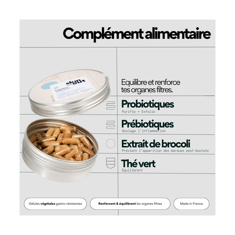 Routine In - Cure 3 Mois Compléments Alimentaires Anti-Acné