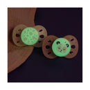 Set of 2 Anatomical Animal Night Pacifiers