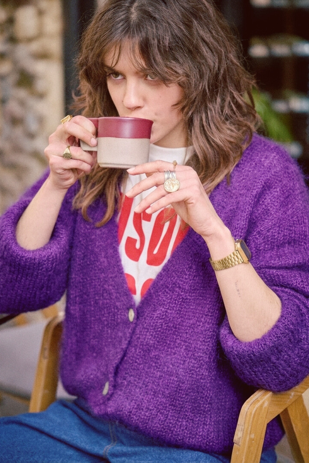 Laure Cardigan - Violet