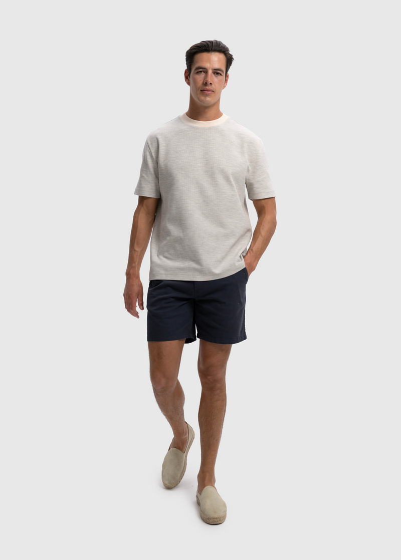 Camiseta de piqué - Gris claro