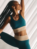 Legging Sutra - Océano Profundo/Biscuit - Mujer